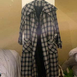 Tench style plaid jacket size medium